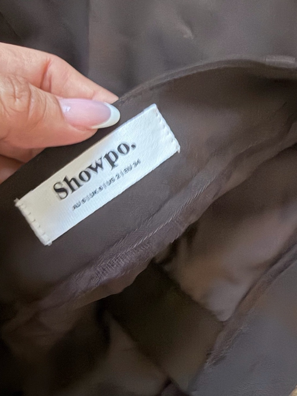 SHOWPO. ALANNA MIDI SKIRT High Waisted Back Split Pencil Skirt In brown size 2 - Picture 5 of 5